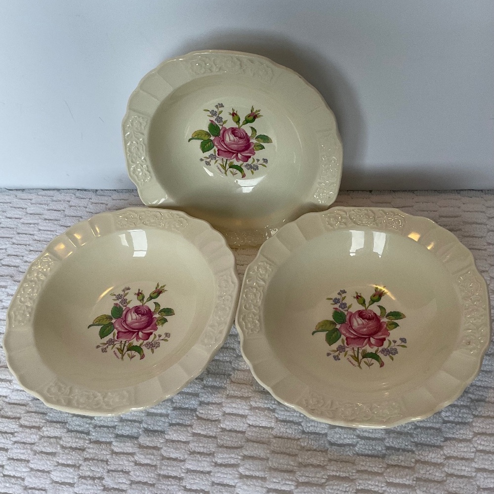 Antique Fruit/Dessert Bowls - Madison Collection - Myott Staffordshire England